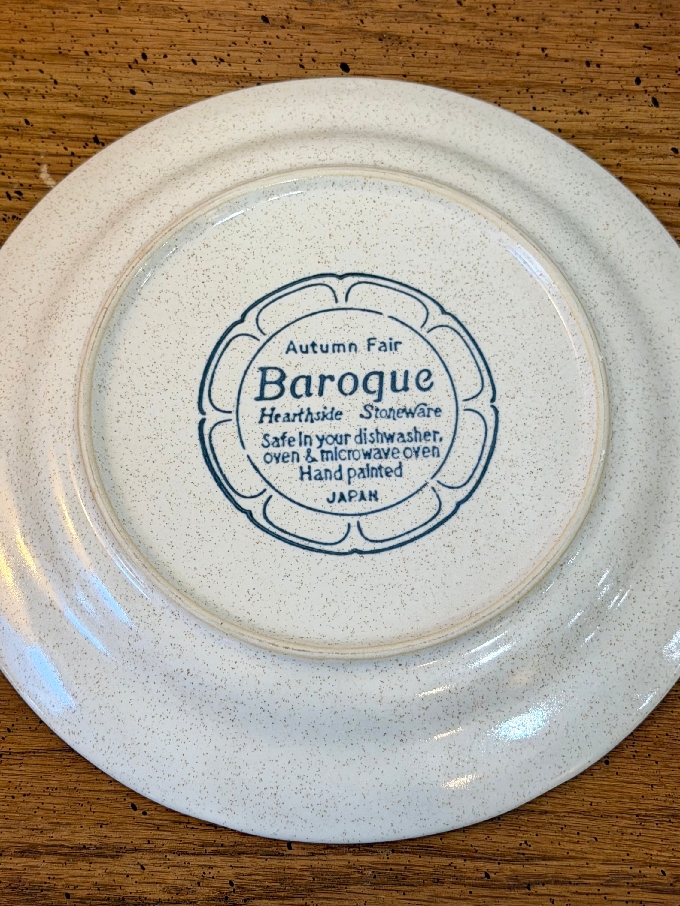 Japanese Stoneware Autumn Fair Side Plate