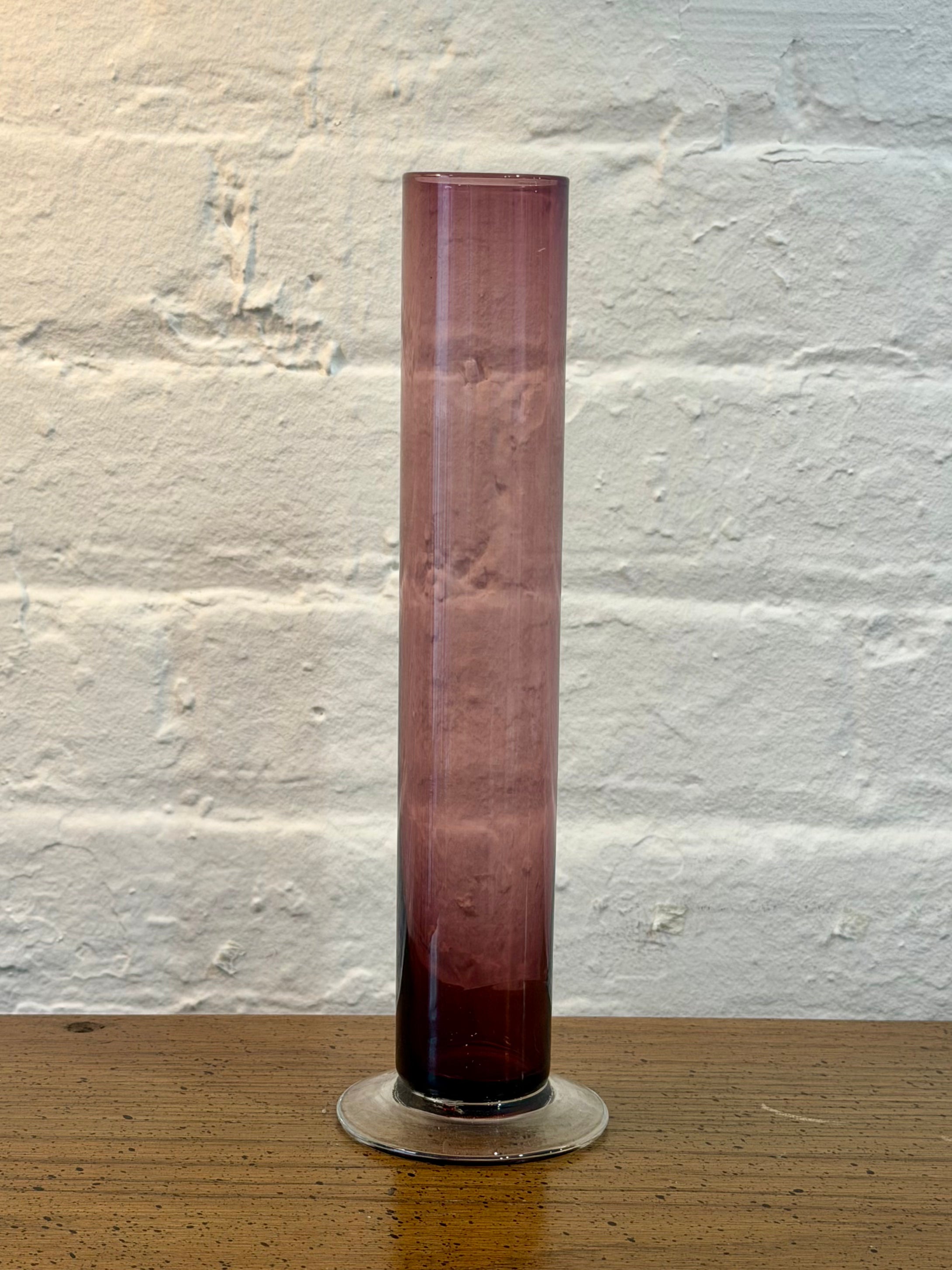 Amethyst Cylindrical Bud Vase