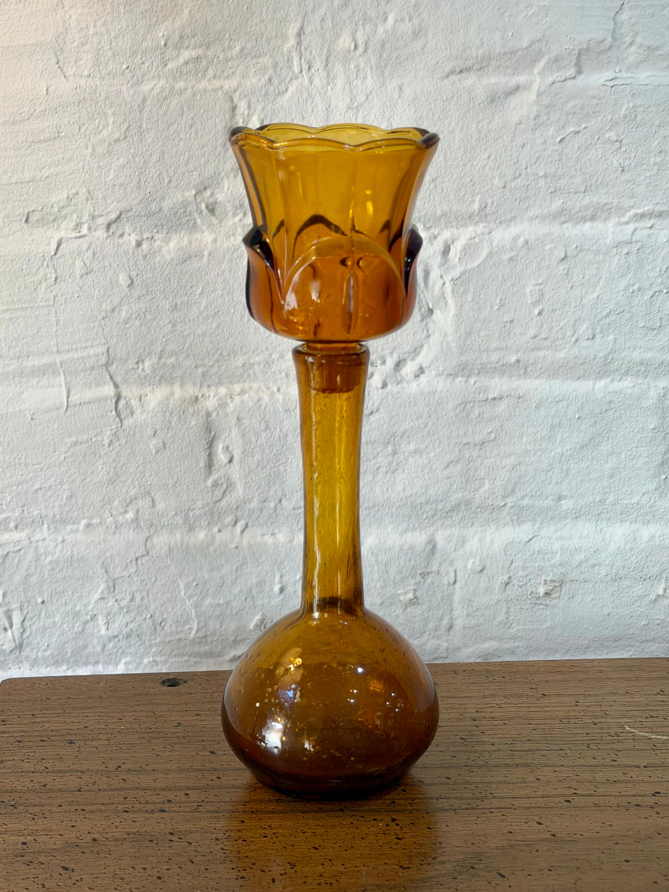 Blown Glass Votive Candleholder Vase