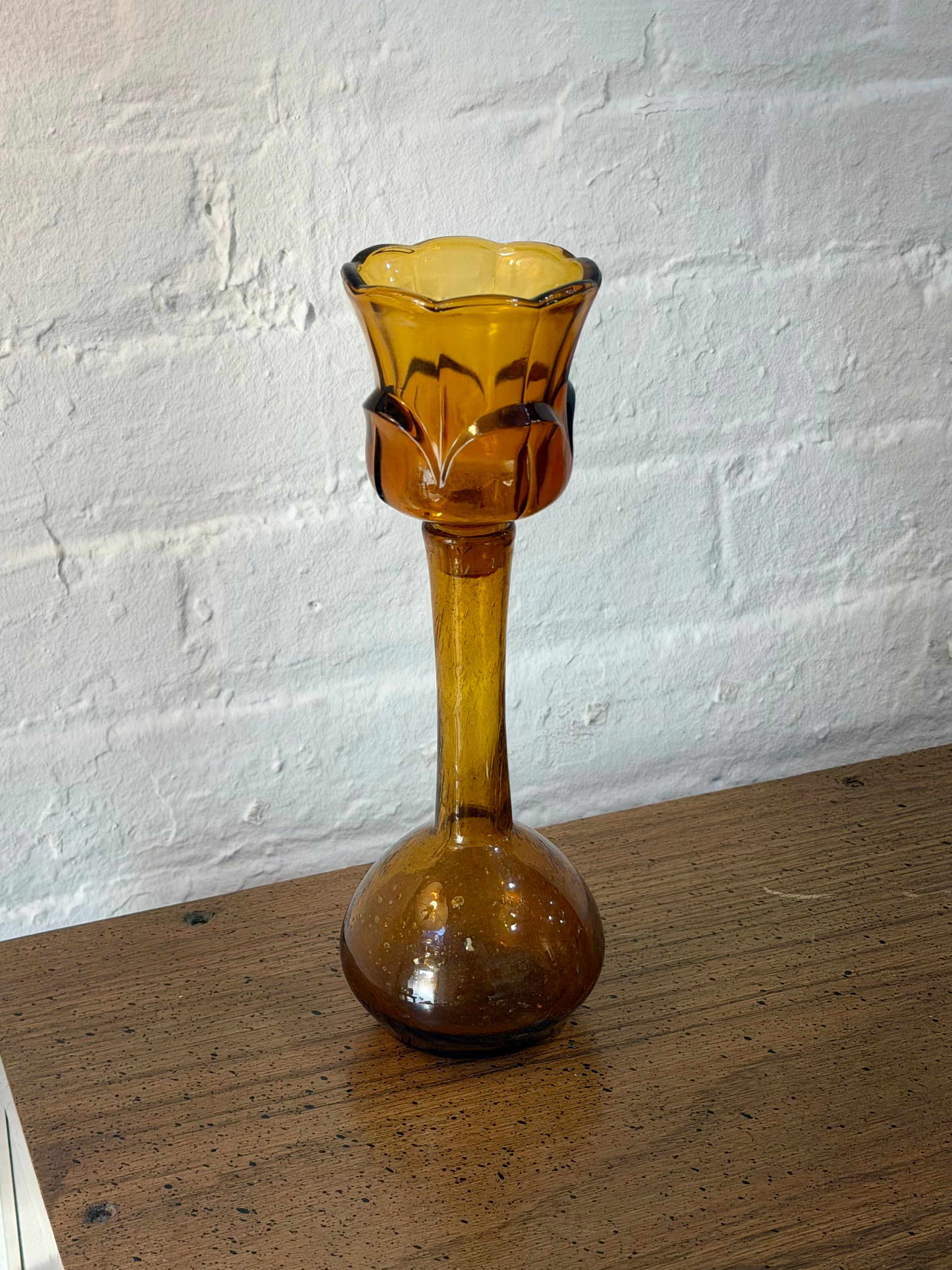 Blown Glass Votive Candleholder Vase