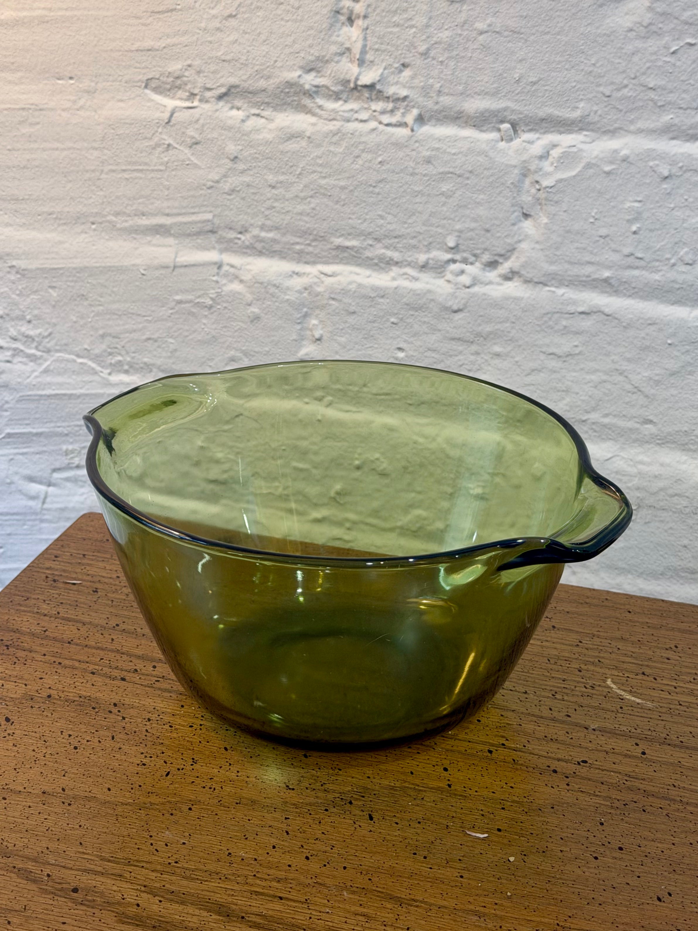 Anchor Hocking Avocado Green Glass Mixing Bowl