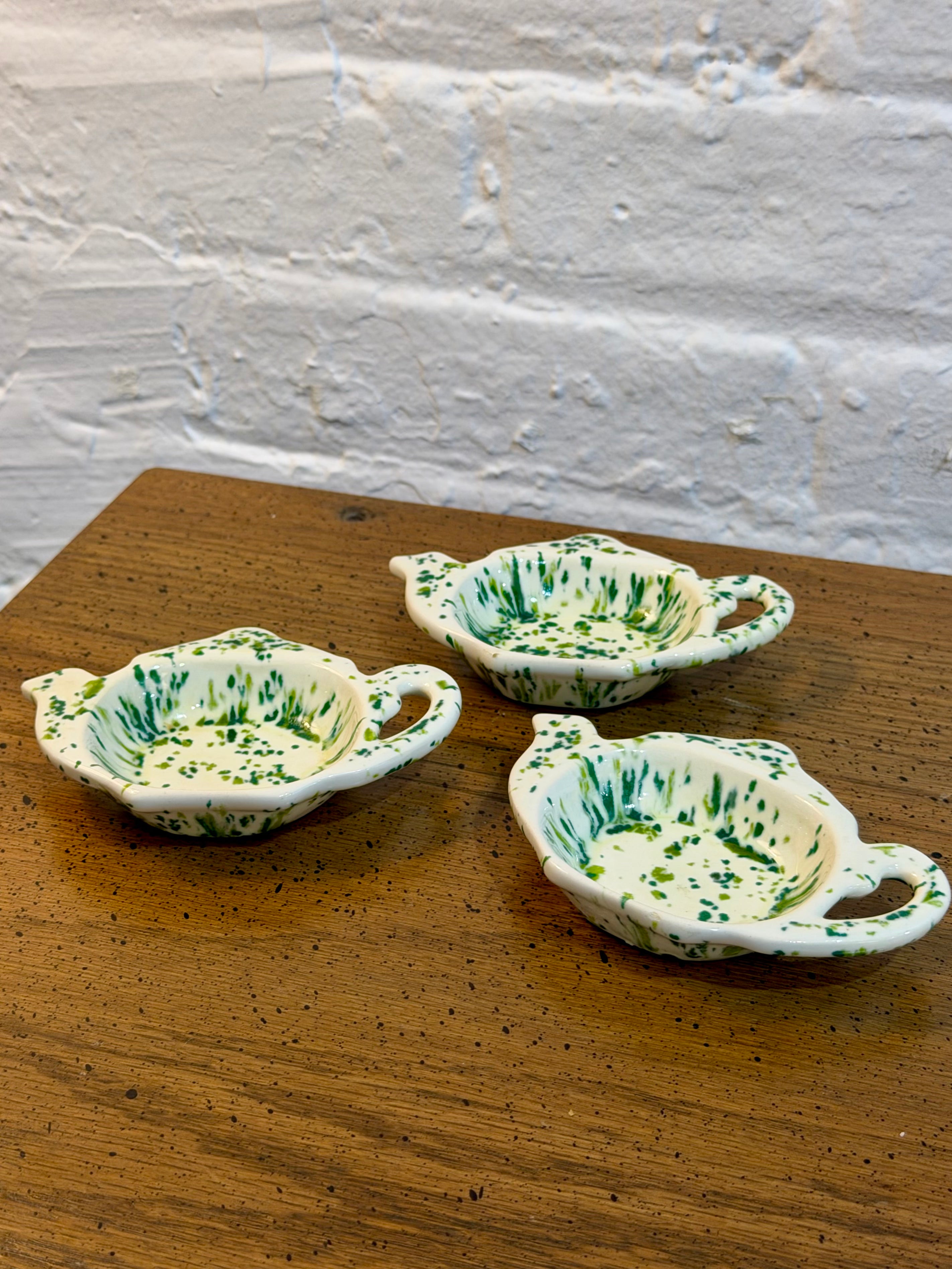 Green Splatter Teabag Holder