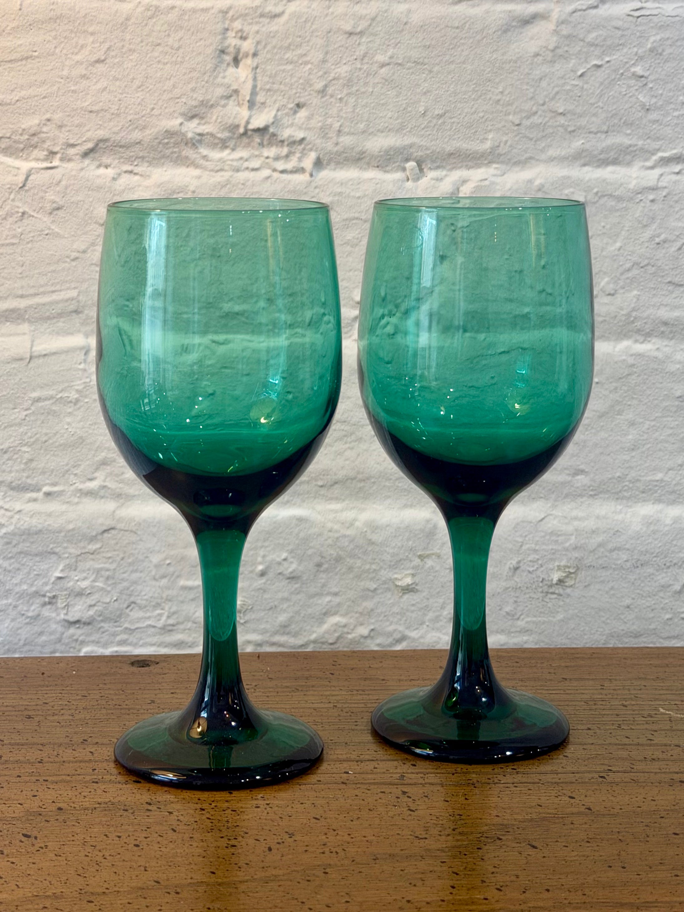 Juniper Green Wine Glasses