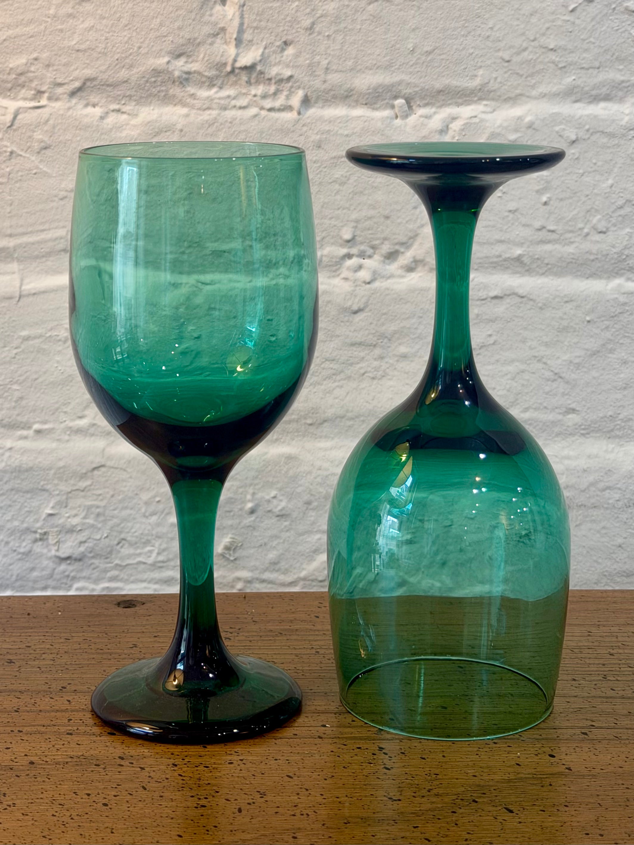 Juniper Green Wine Glasses