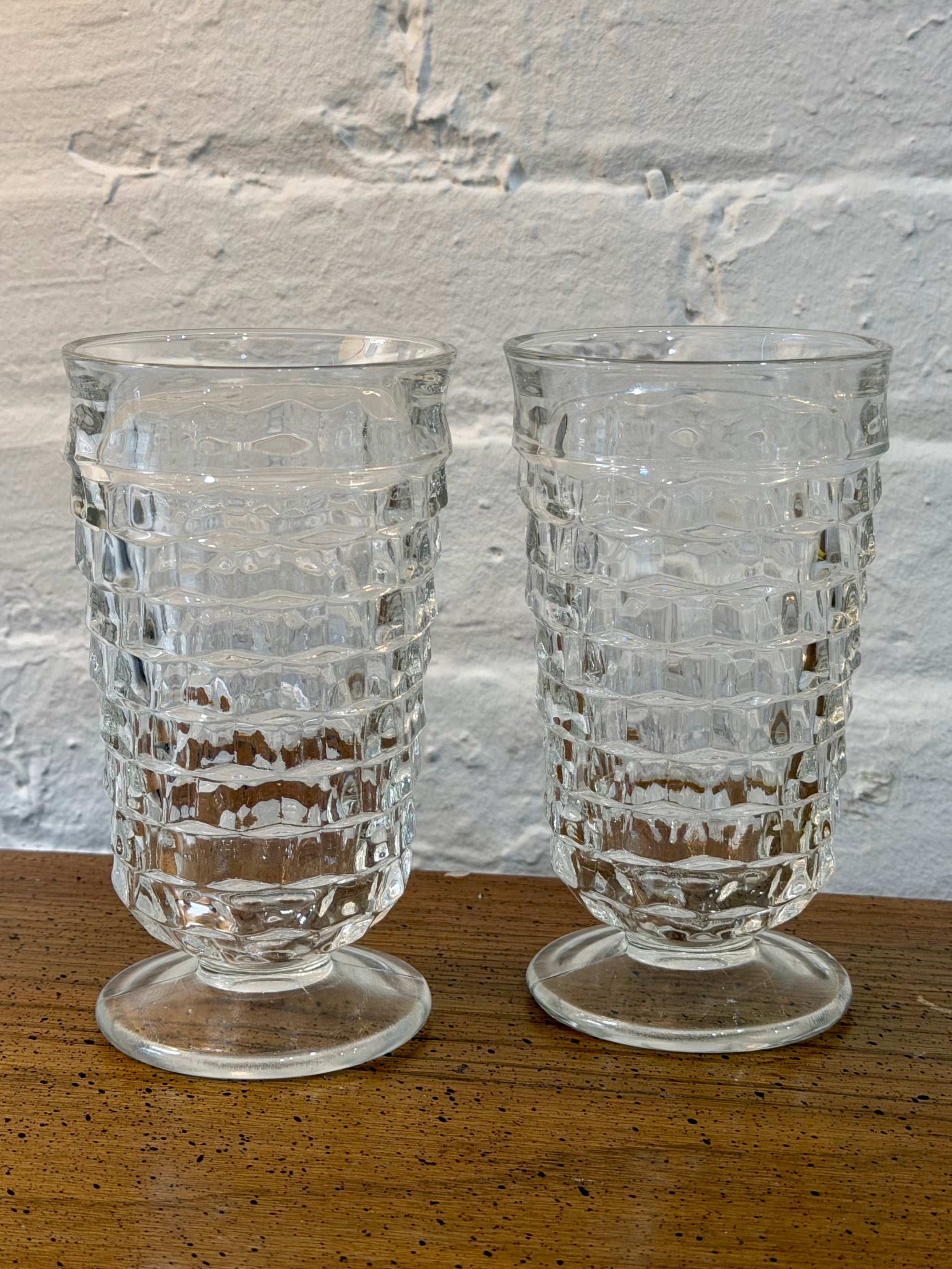 Whitehall Cubist Tumbler Glasses