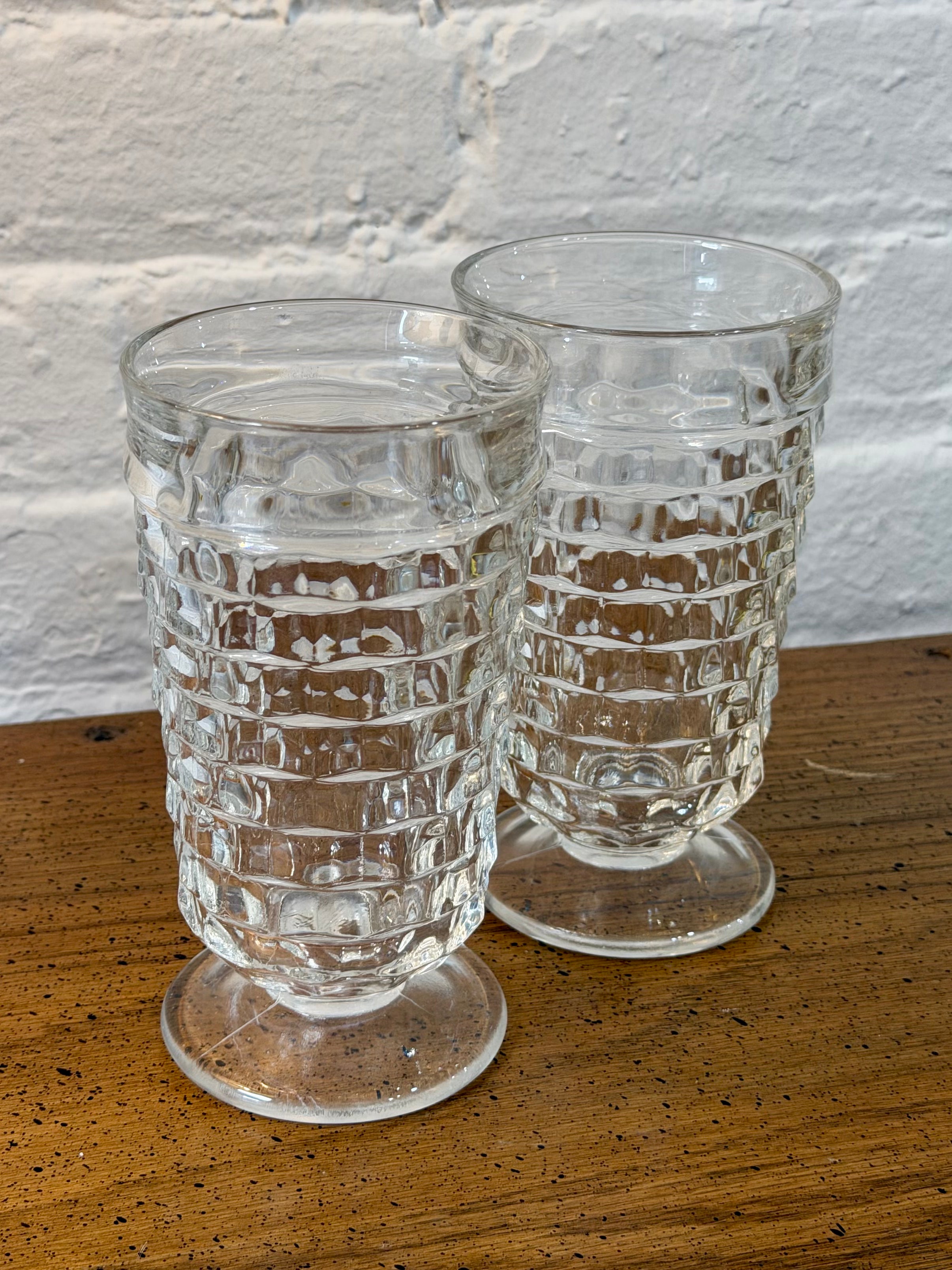 Whitehall Cubist Tumbler Glasses