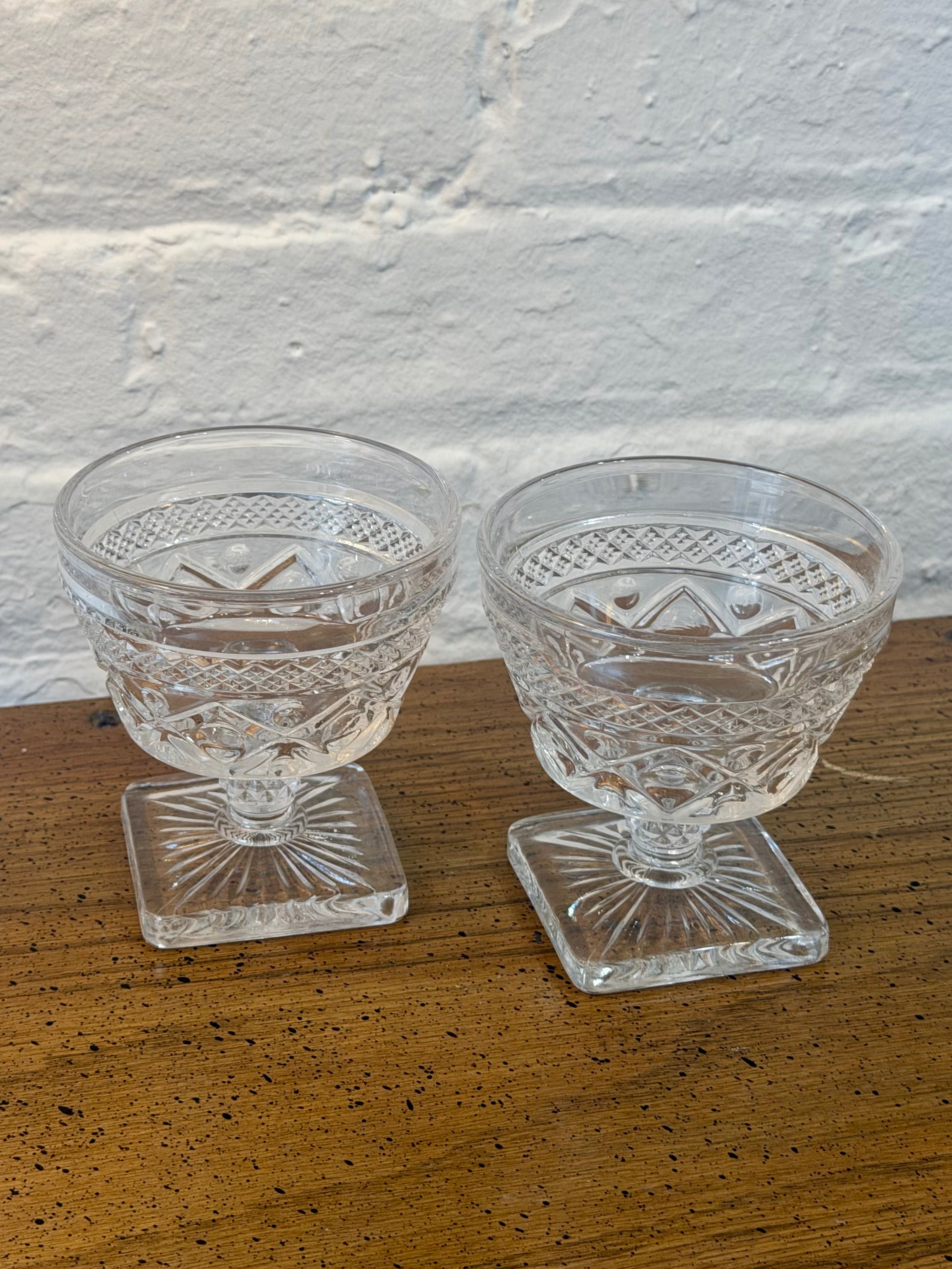 Pressed Glass Sherbet Cups