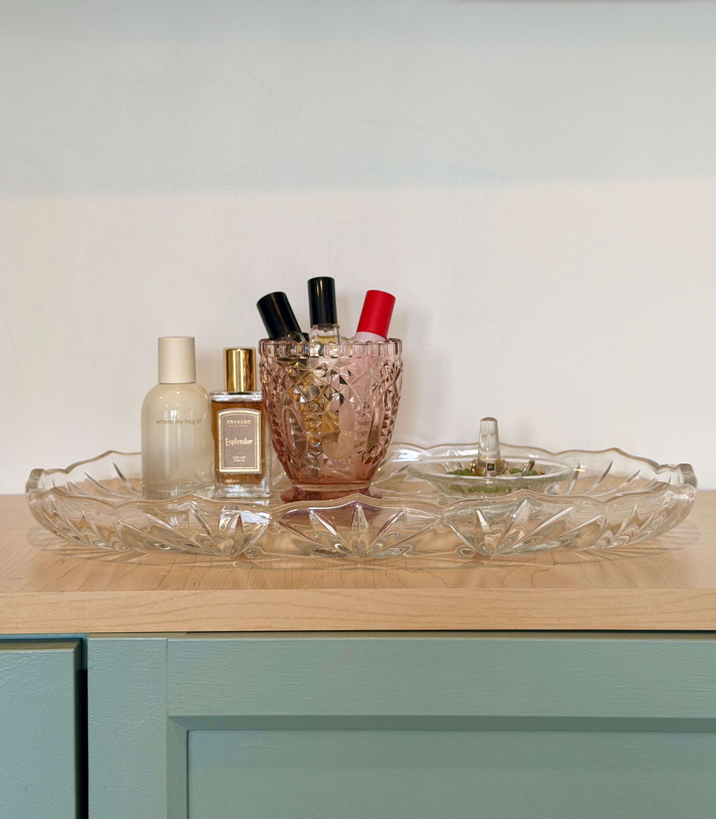 Oversized Crystal Serving Platter
