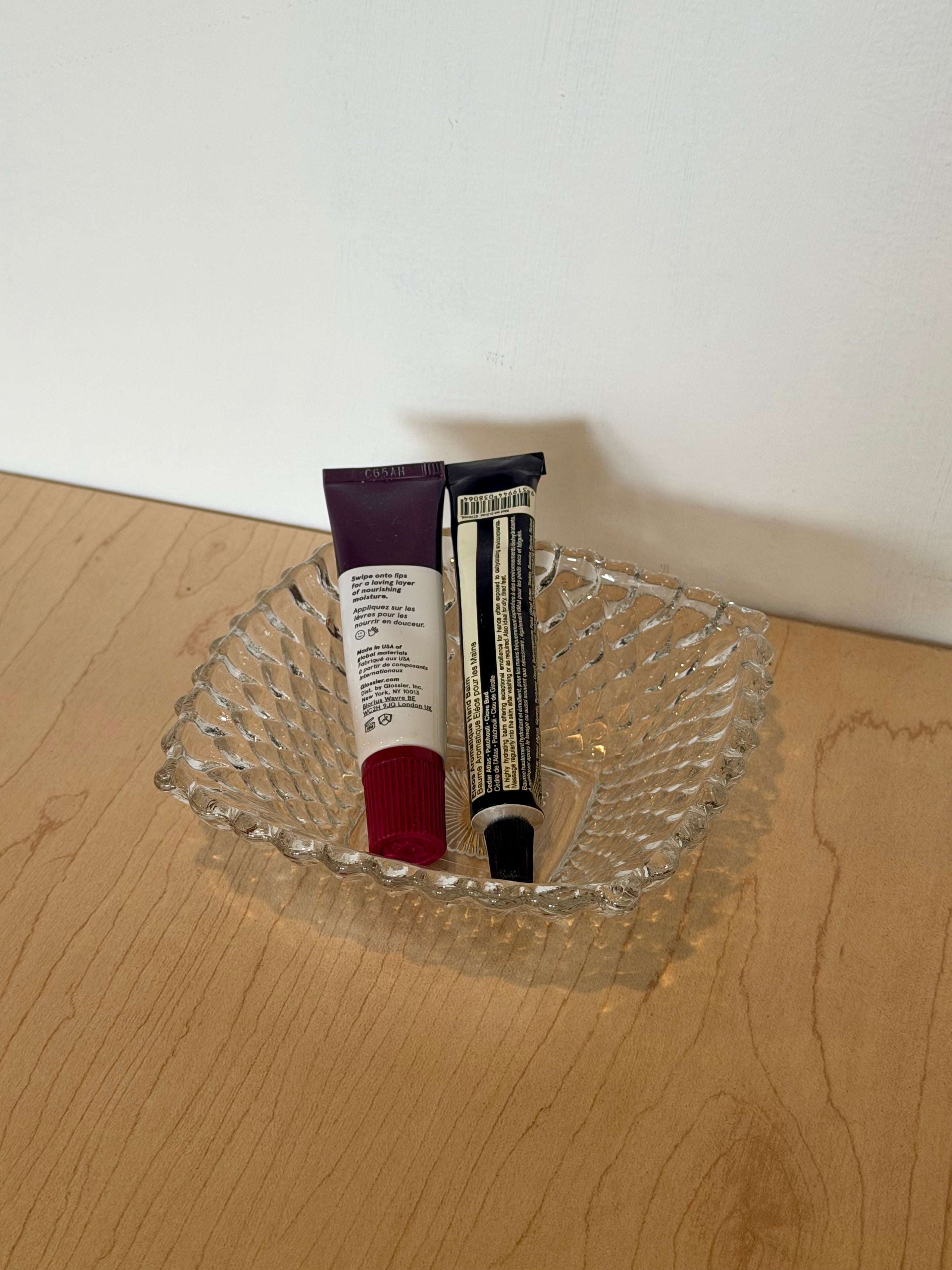 Indiana Glass Square Etched Candy Dish