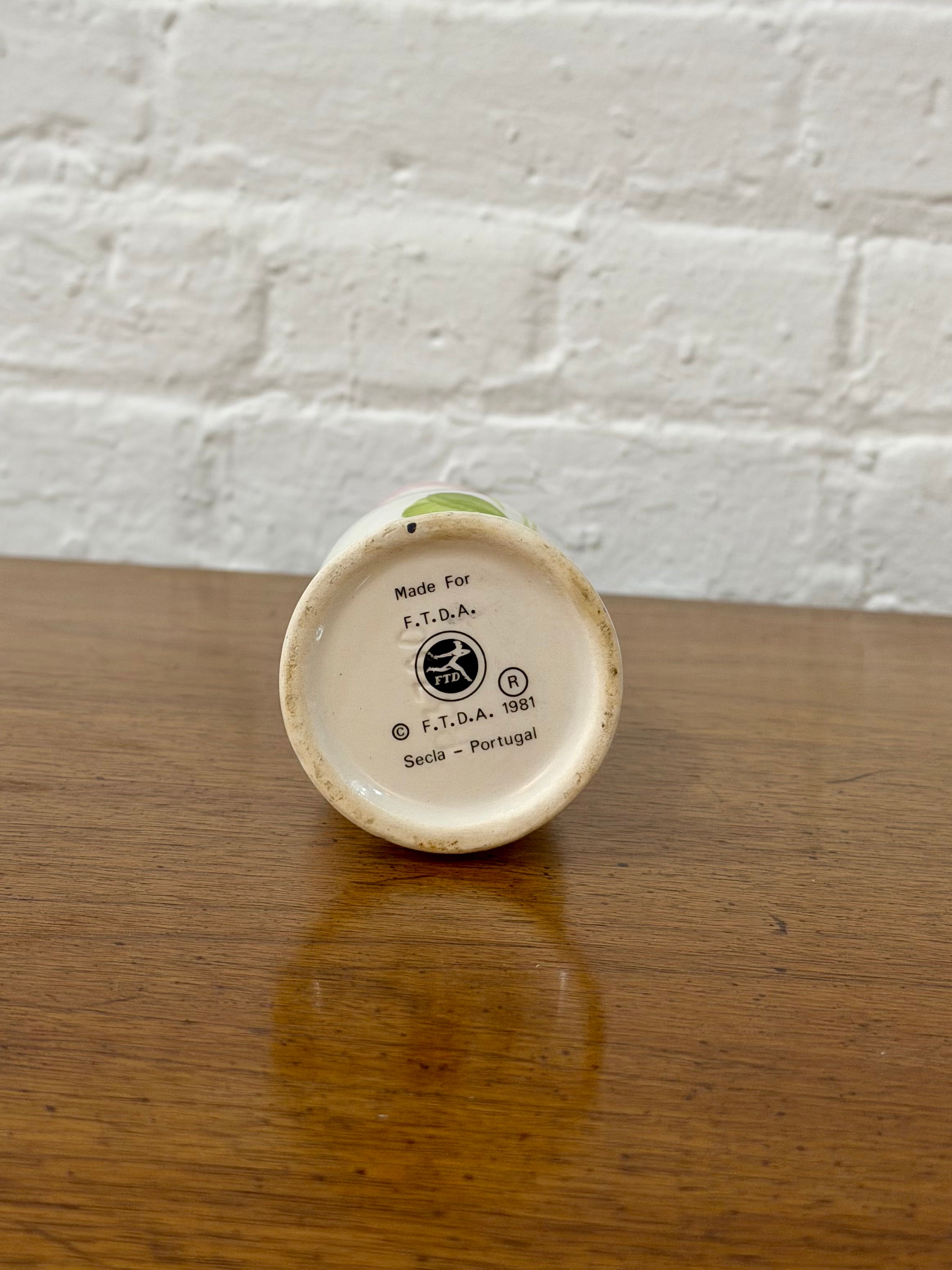 Hand Painted Porcelain Bud Vase