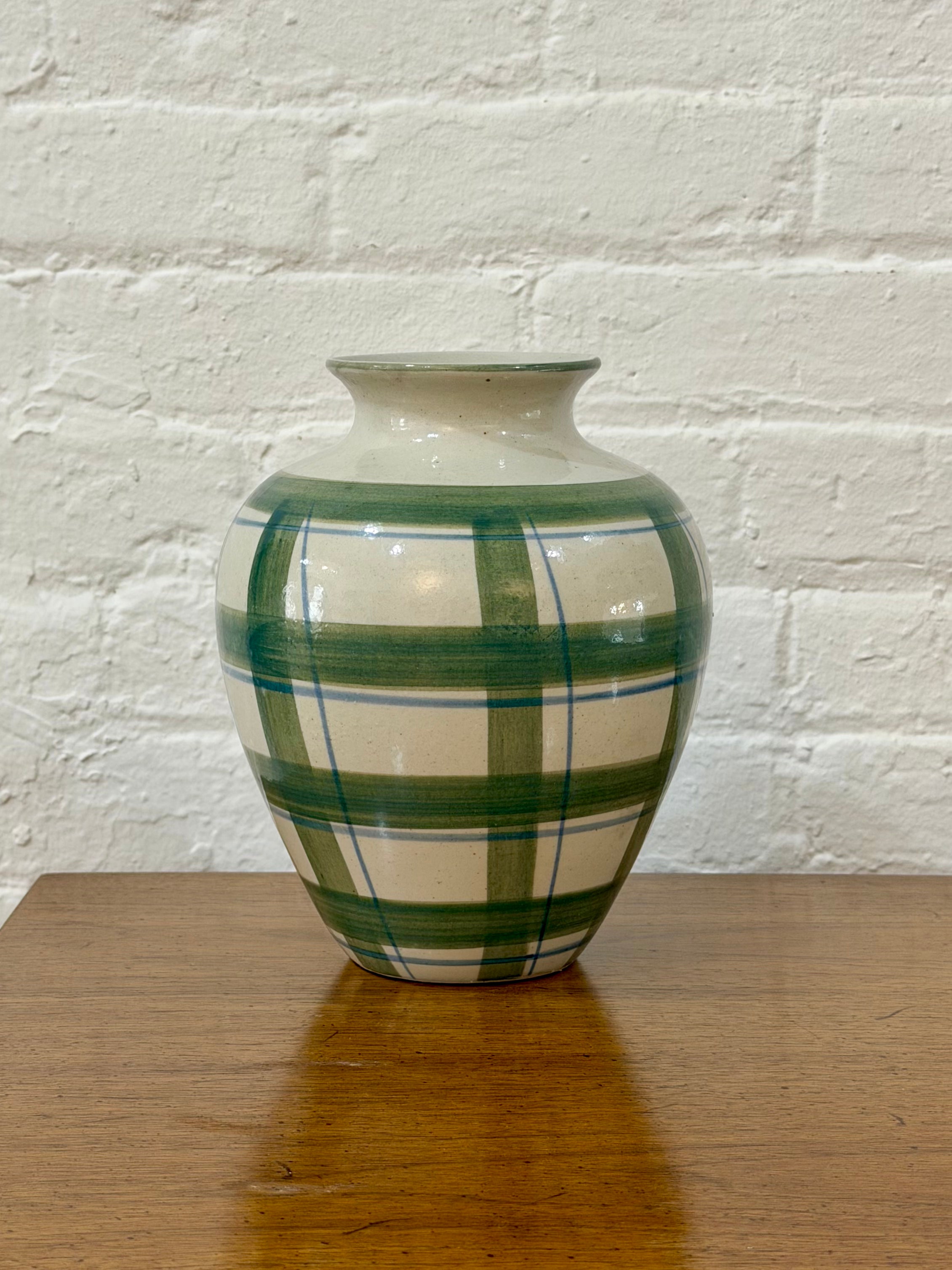 Checkered Ceramic Vase