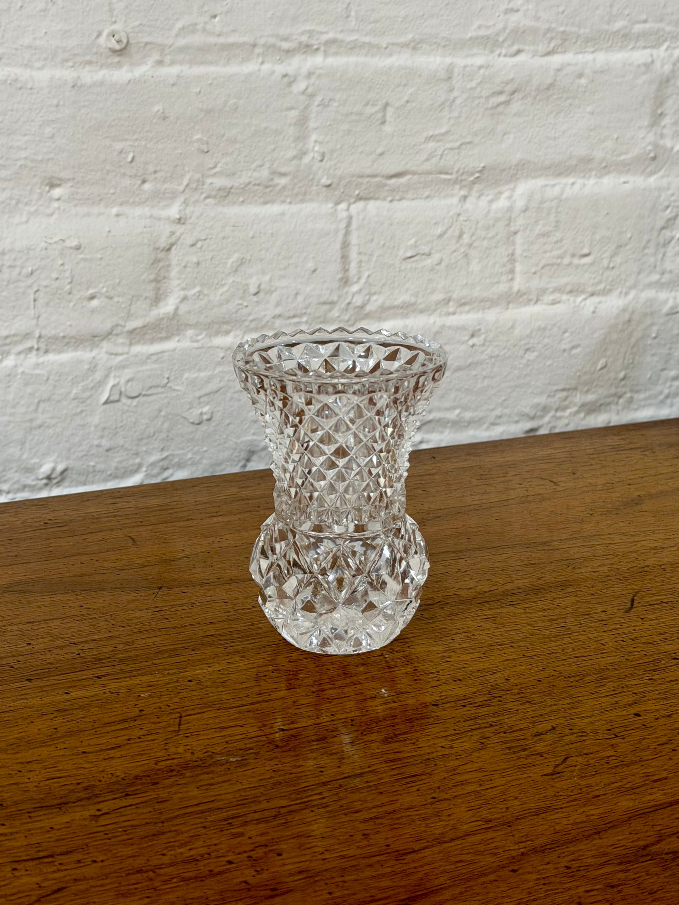 Cut Glass Bud Vase