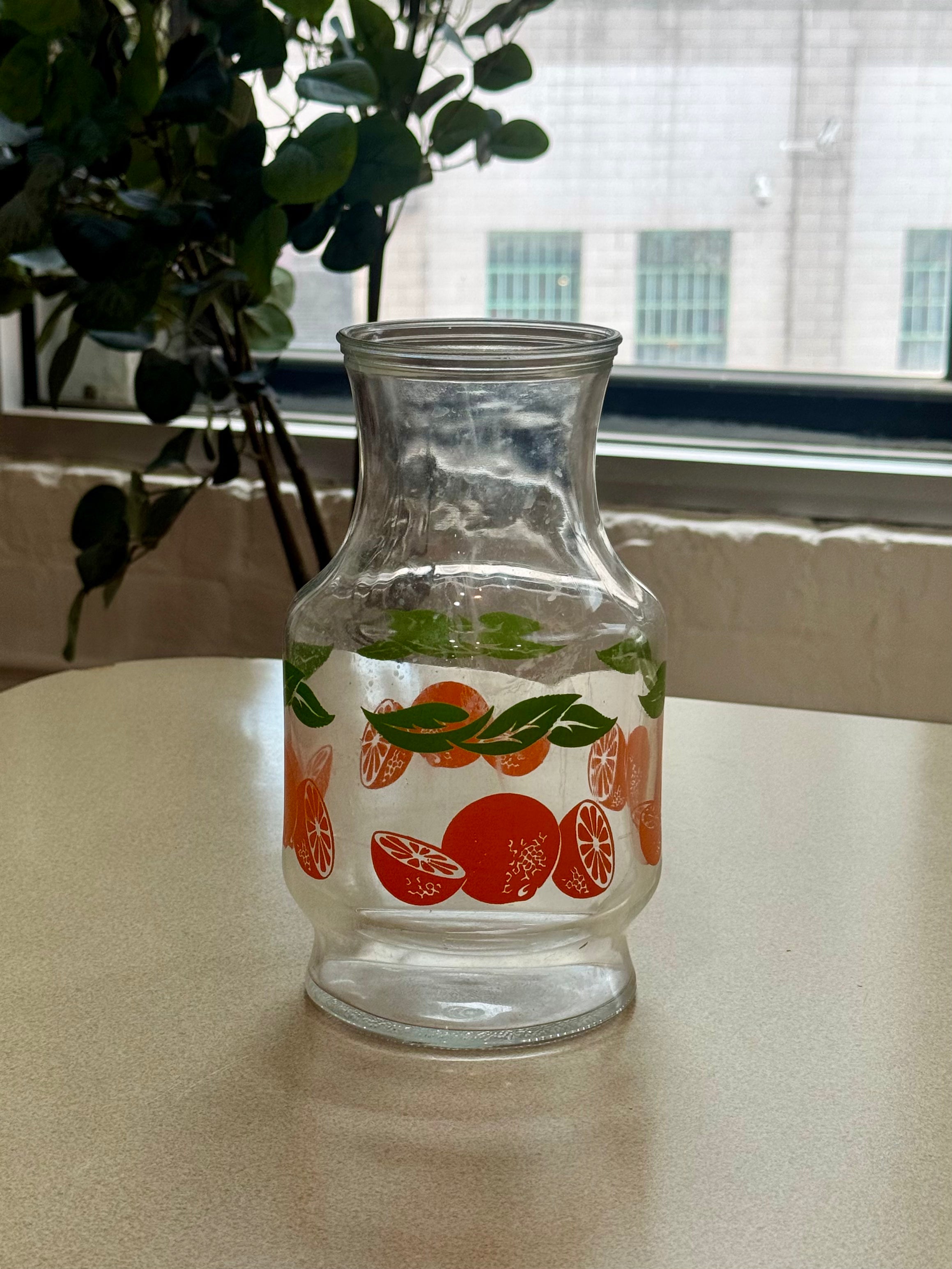 Vintage Anchor Hocking Orange Juice Carafe