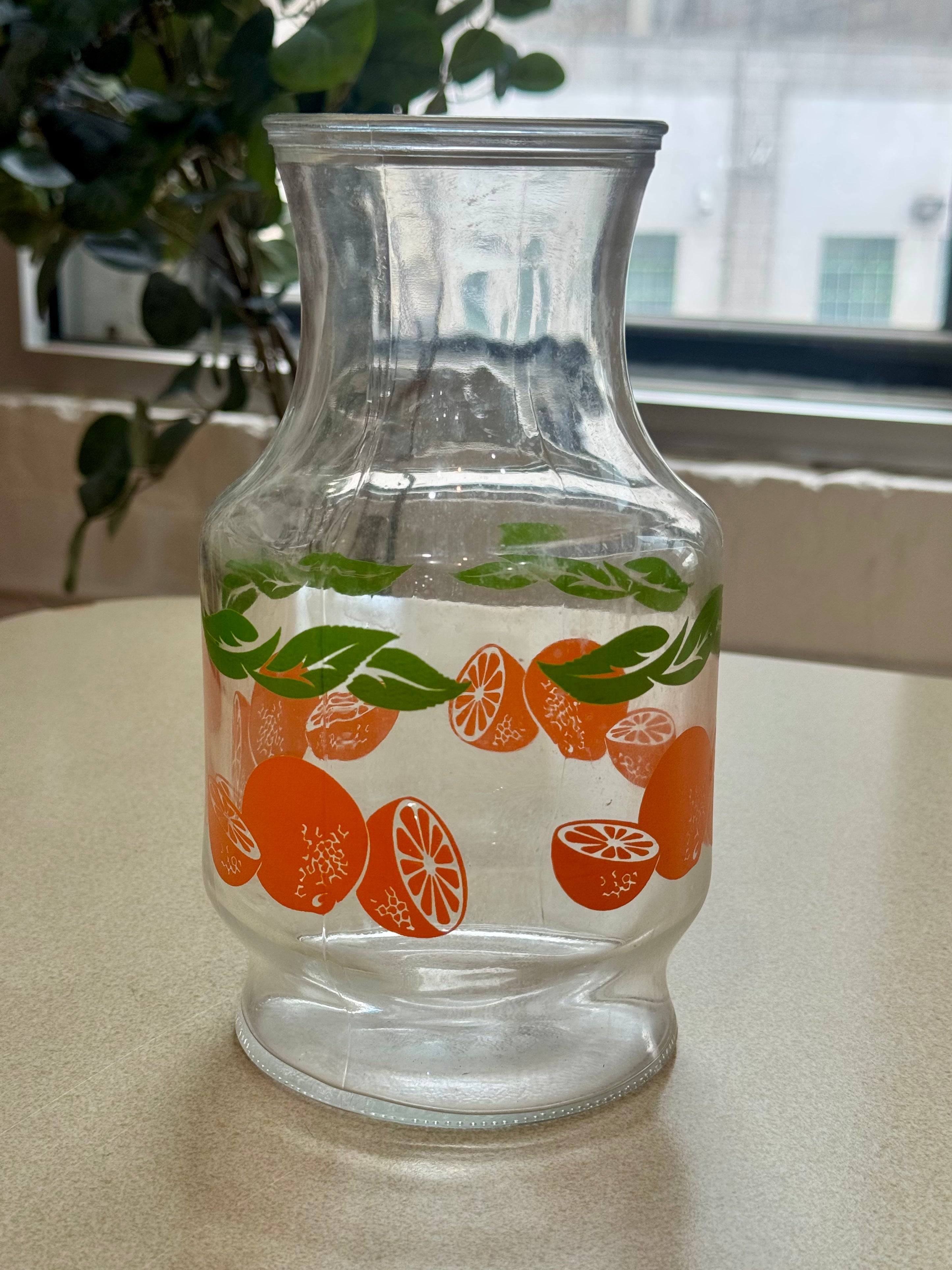 Vintage Anchor Hocking Orange Juice Carafe
