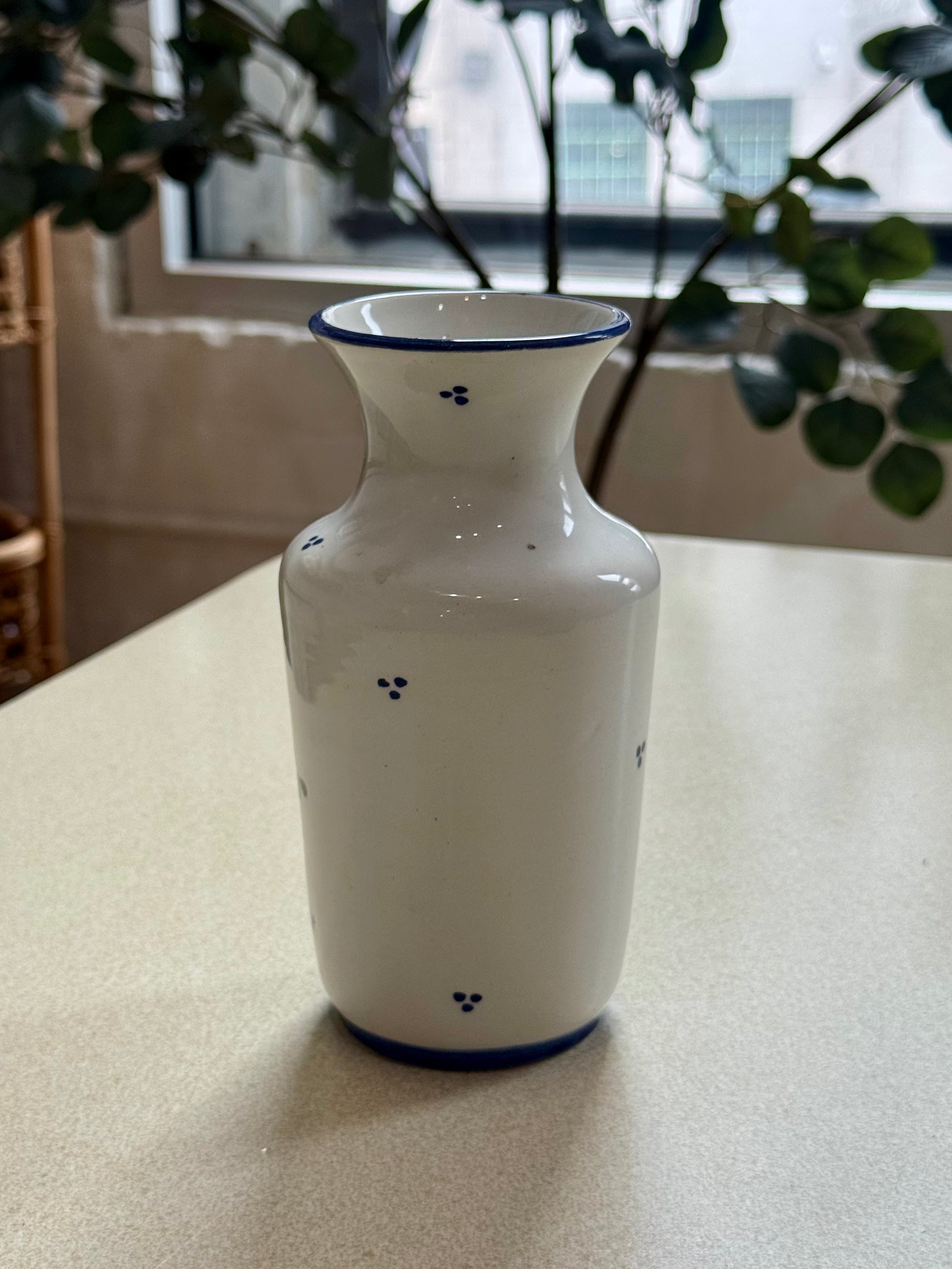 Hand Painted Floral Ceramic Vase