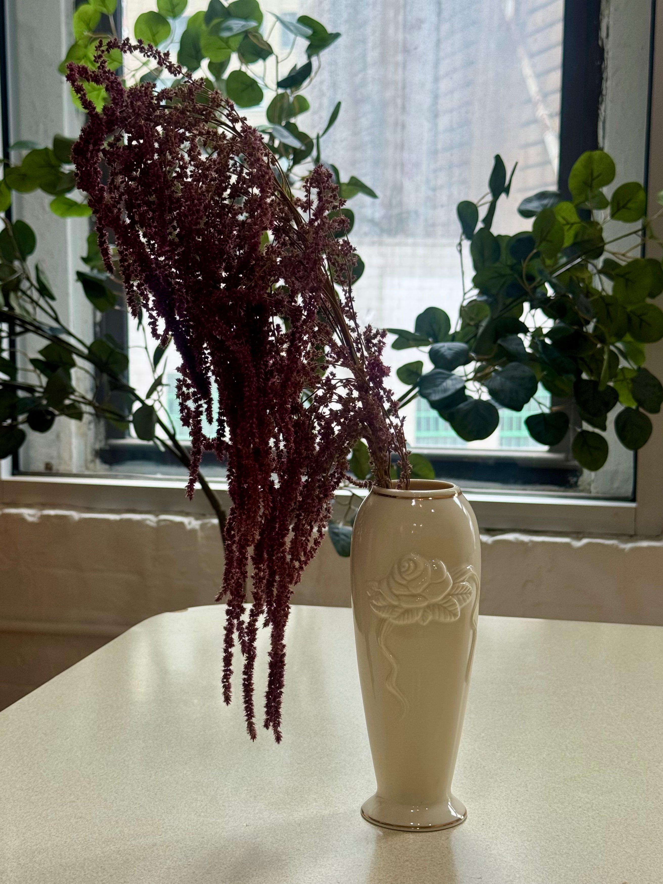 Lenox Ivory Rose Bud Vase