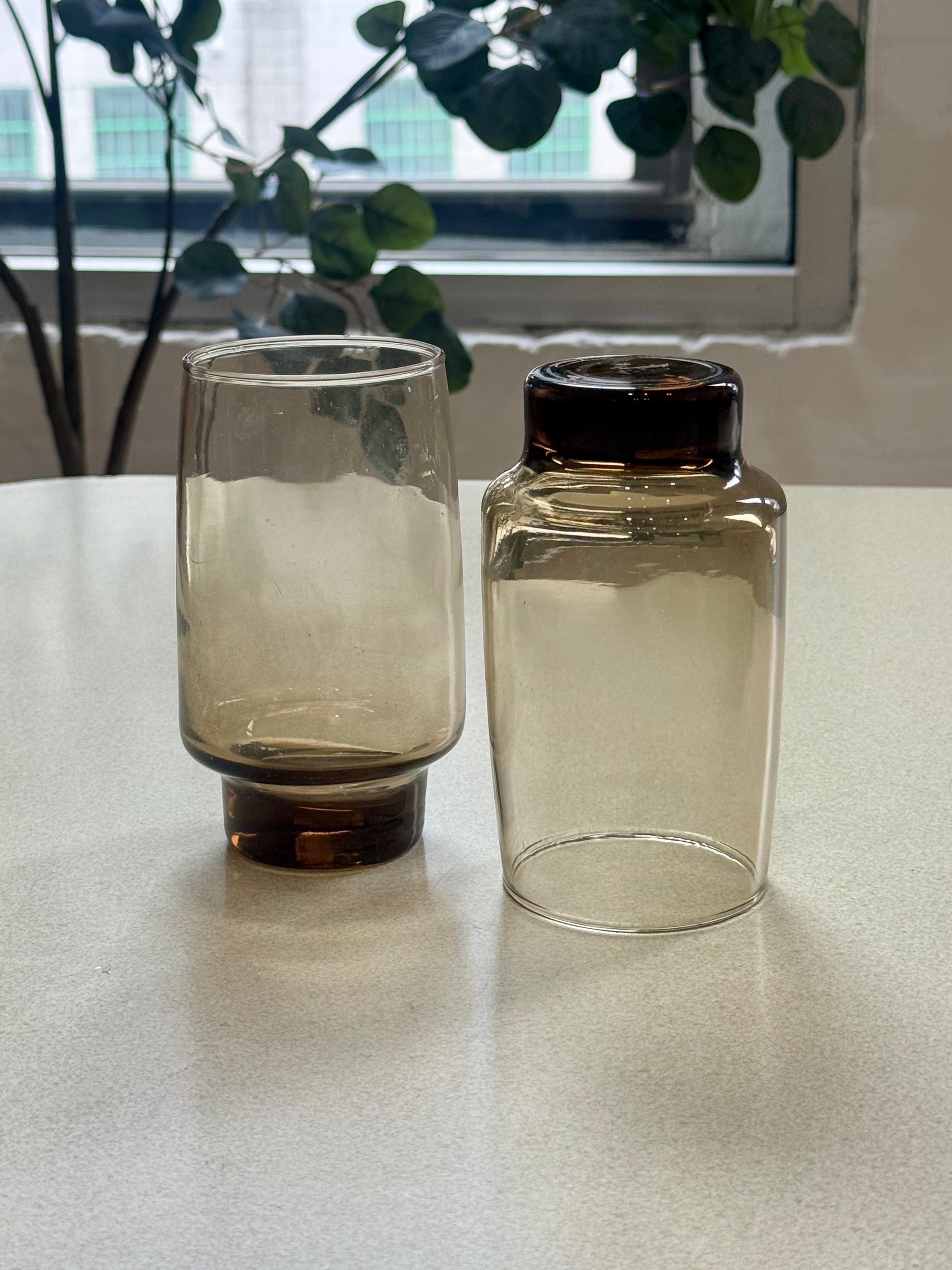 Vintage Libbey Tawny Accent Glassware