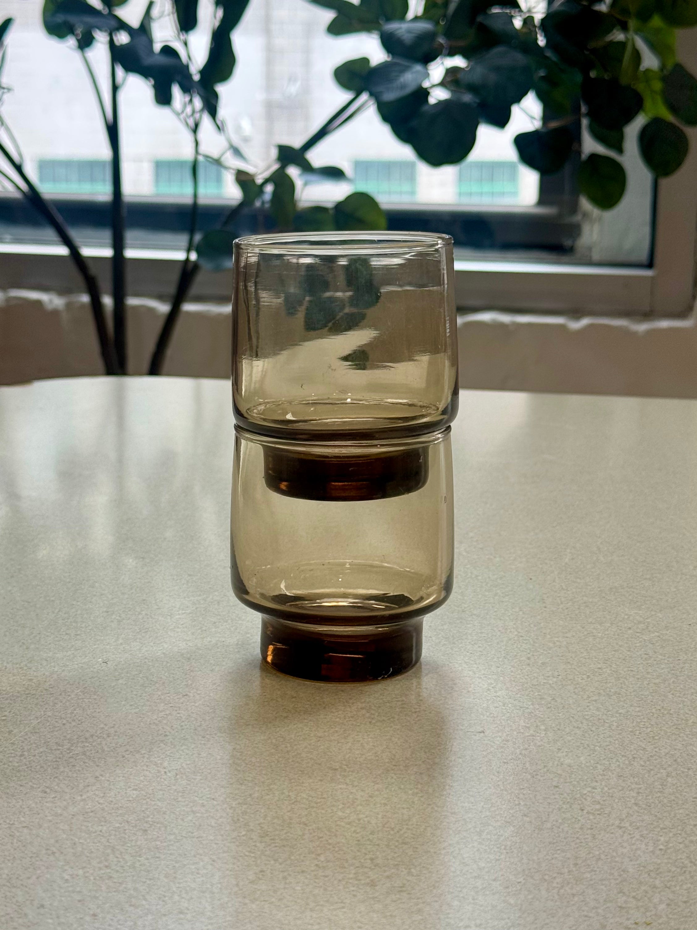 Vintage Libbey Tawny Accent Glassware