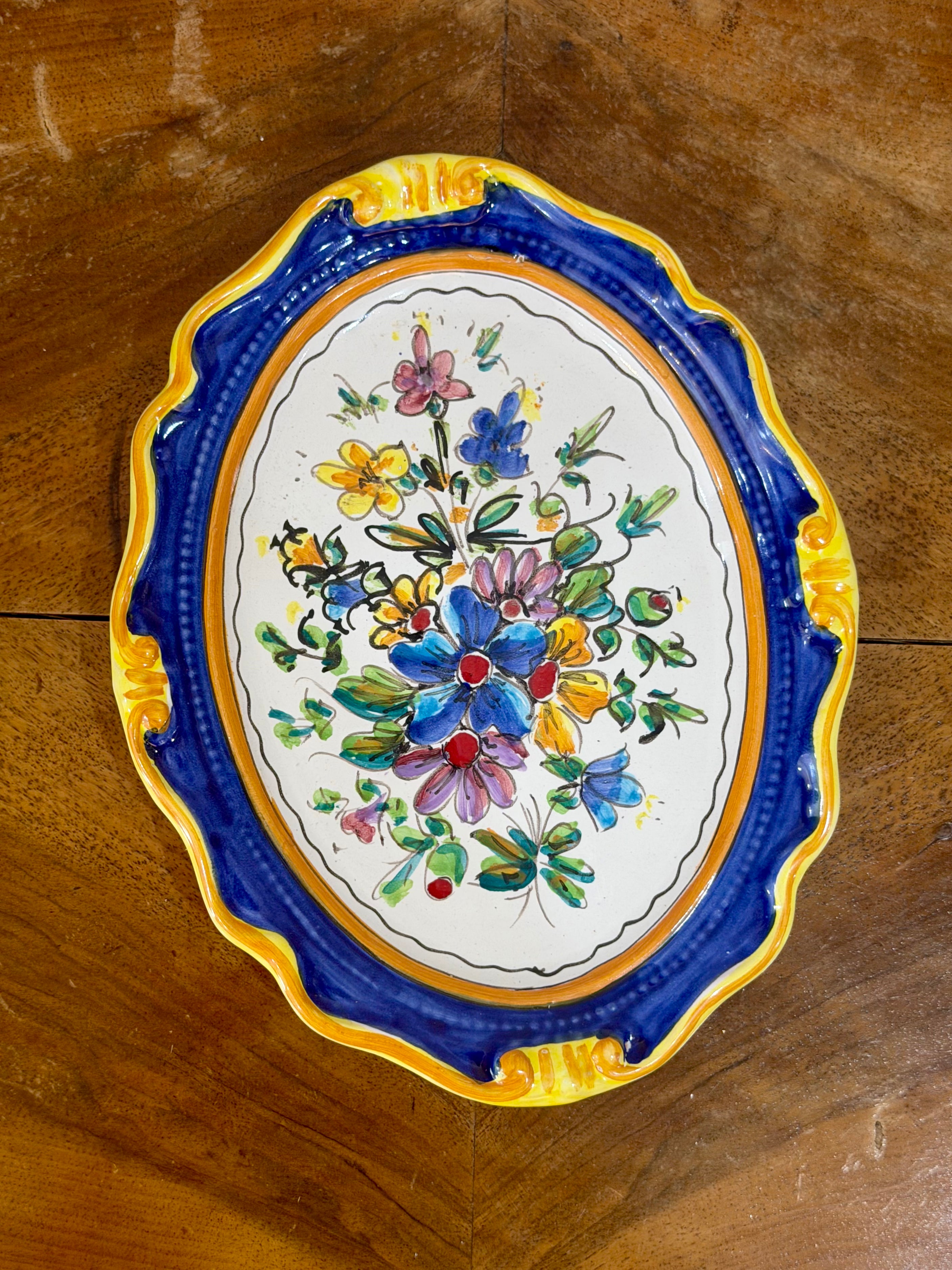 Hand Painted Ceramic Wall Hanging