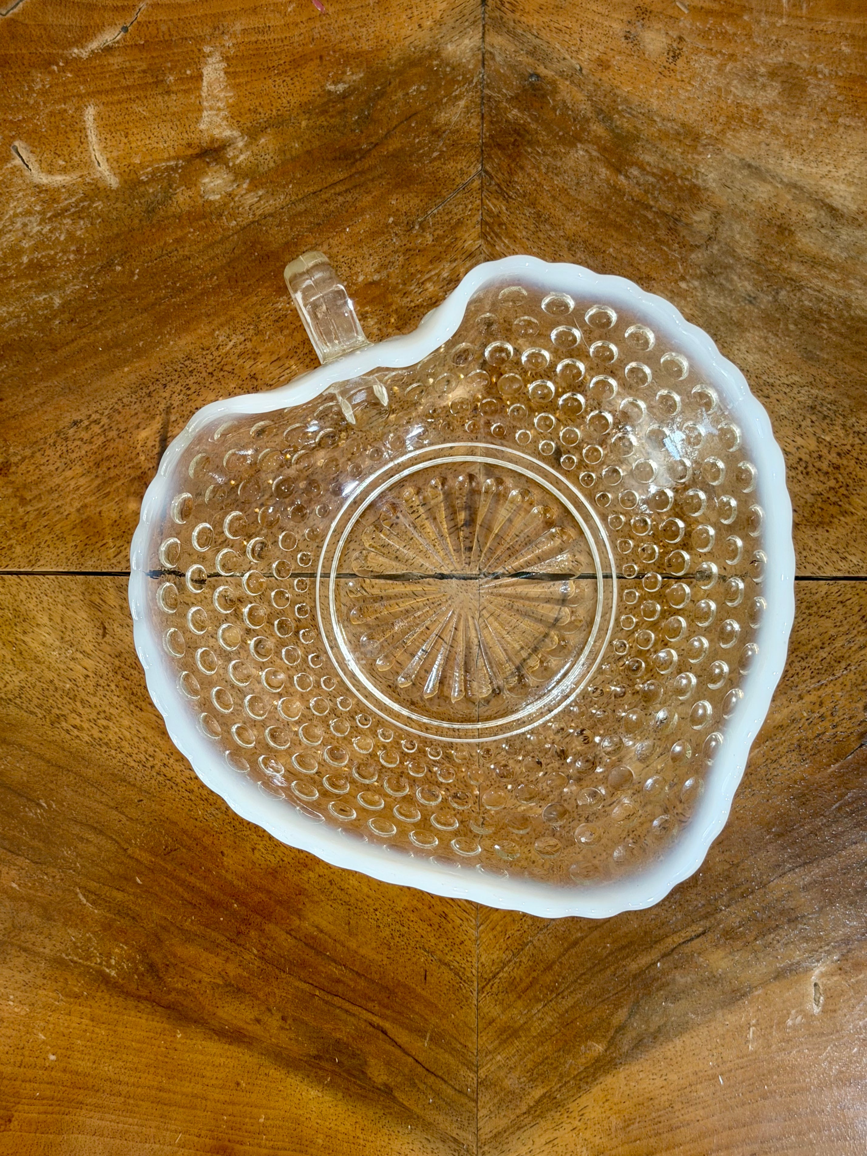 Fenton Hobnail White Opalescent Glass Bowl